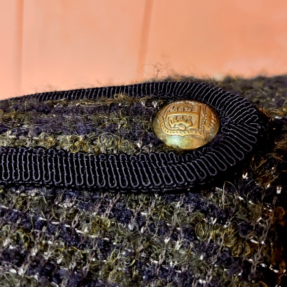 Talbots Tweed Blazer Black Brown & Metallic 8 - Picture 12 of 14